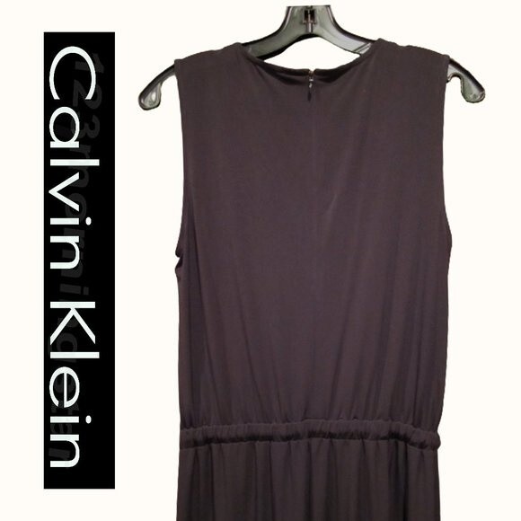 Calvin Klein NEW Old Money Lace-Up Gold-Grommets Drawstring Jumpsuit - Picture 9 of 11